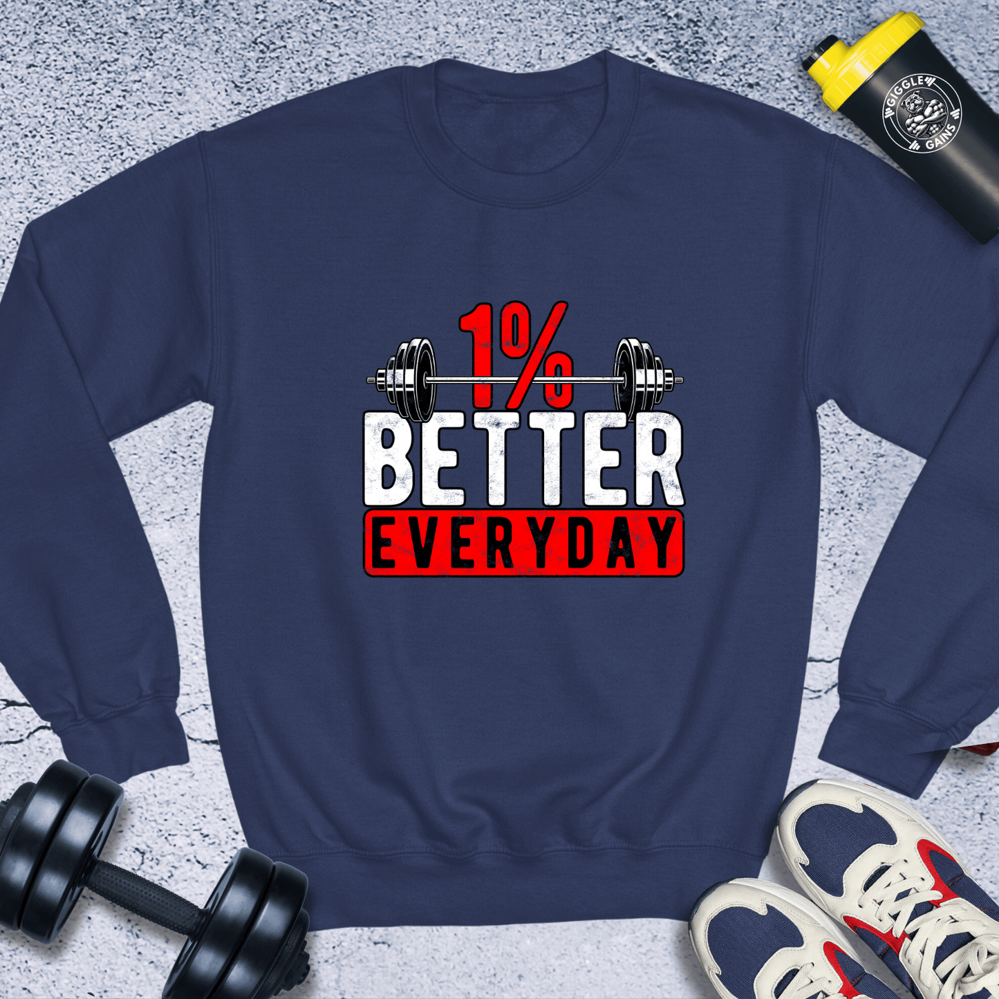 Sweatshirt Navy / S 1% Better Everyday Crewneck