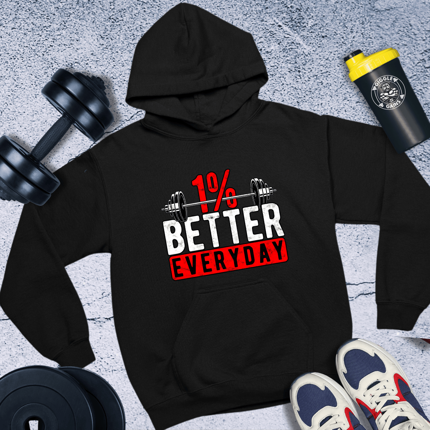 Hoodie Black / S 1% Better Everyday Hoodie