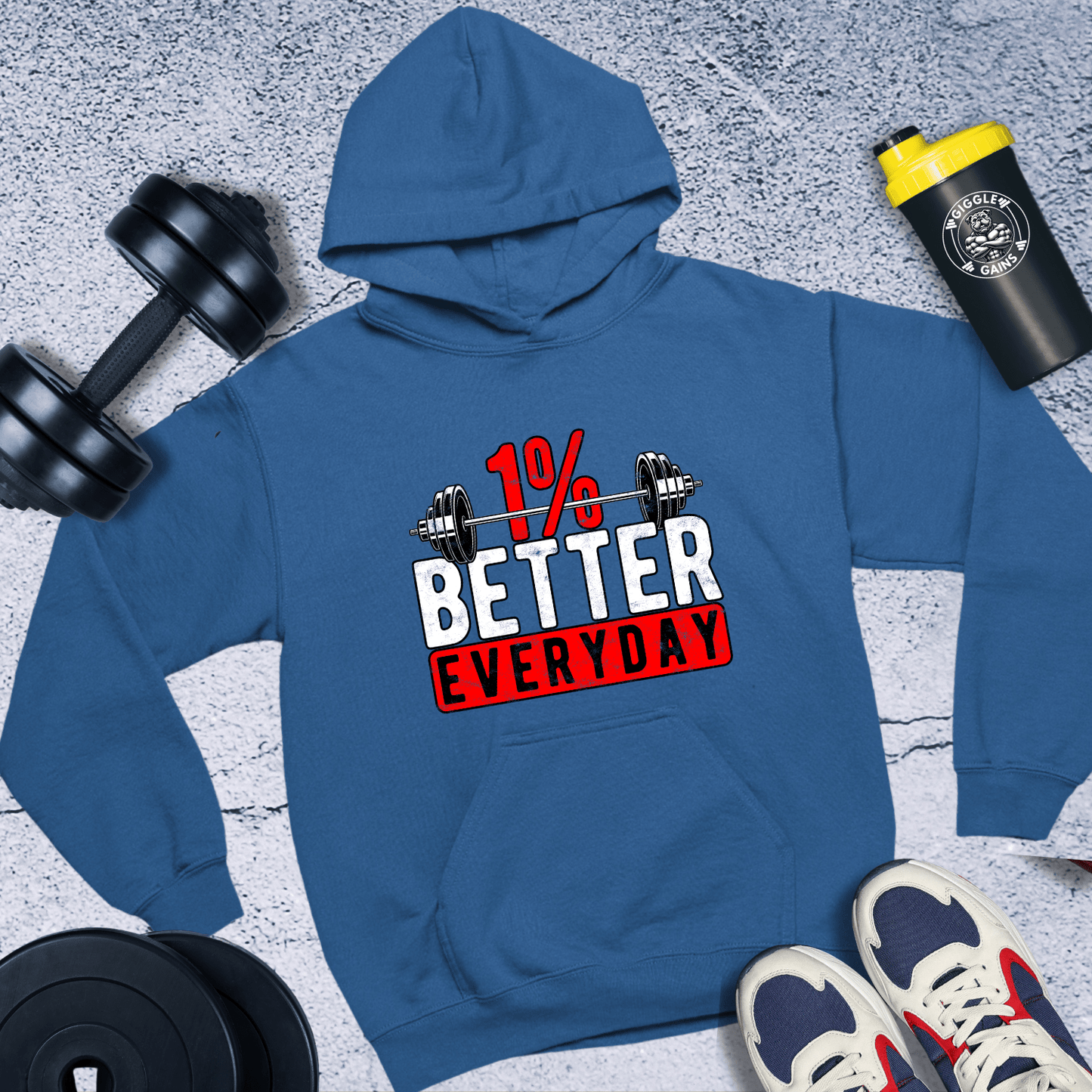 Hoodie Royal / S 1% Better Everyday Hoodie