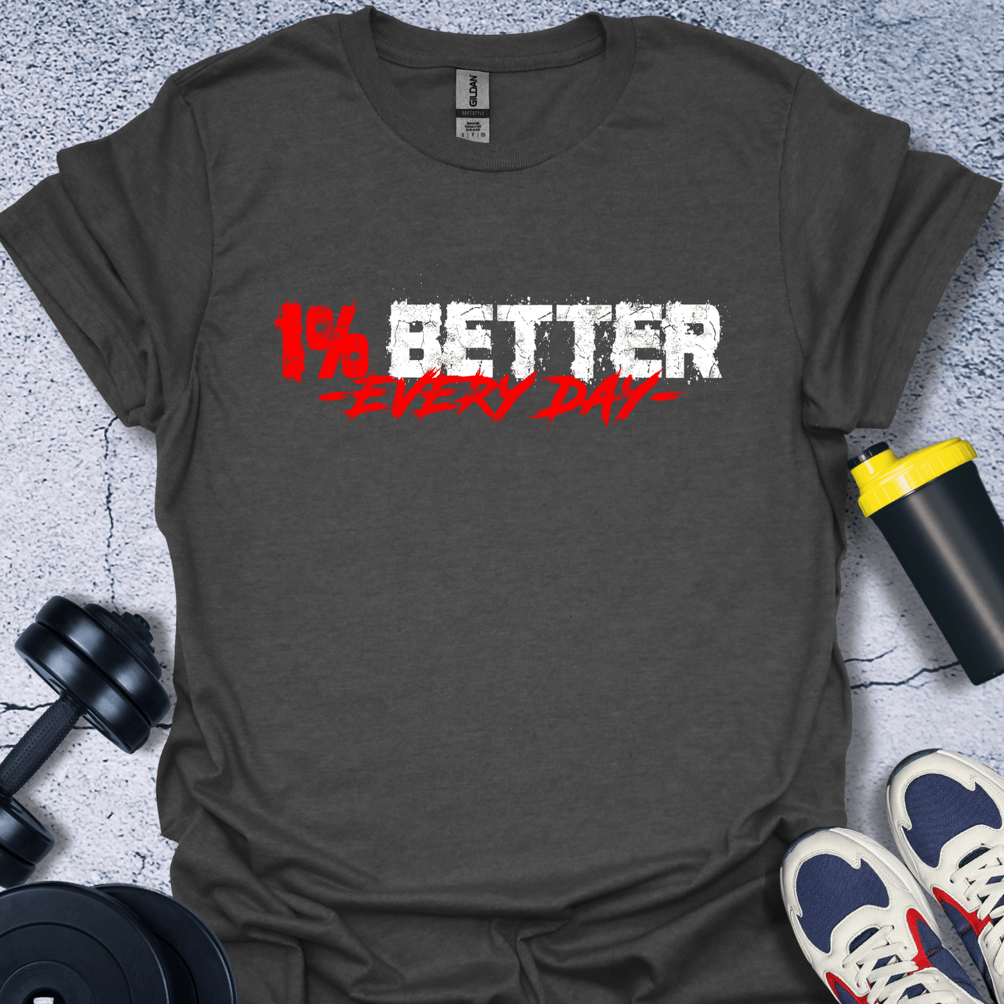 T-Shirt Dark Heather / S 1% Better Everyday T-Shirt