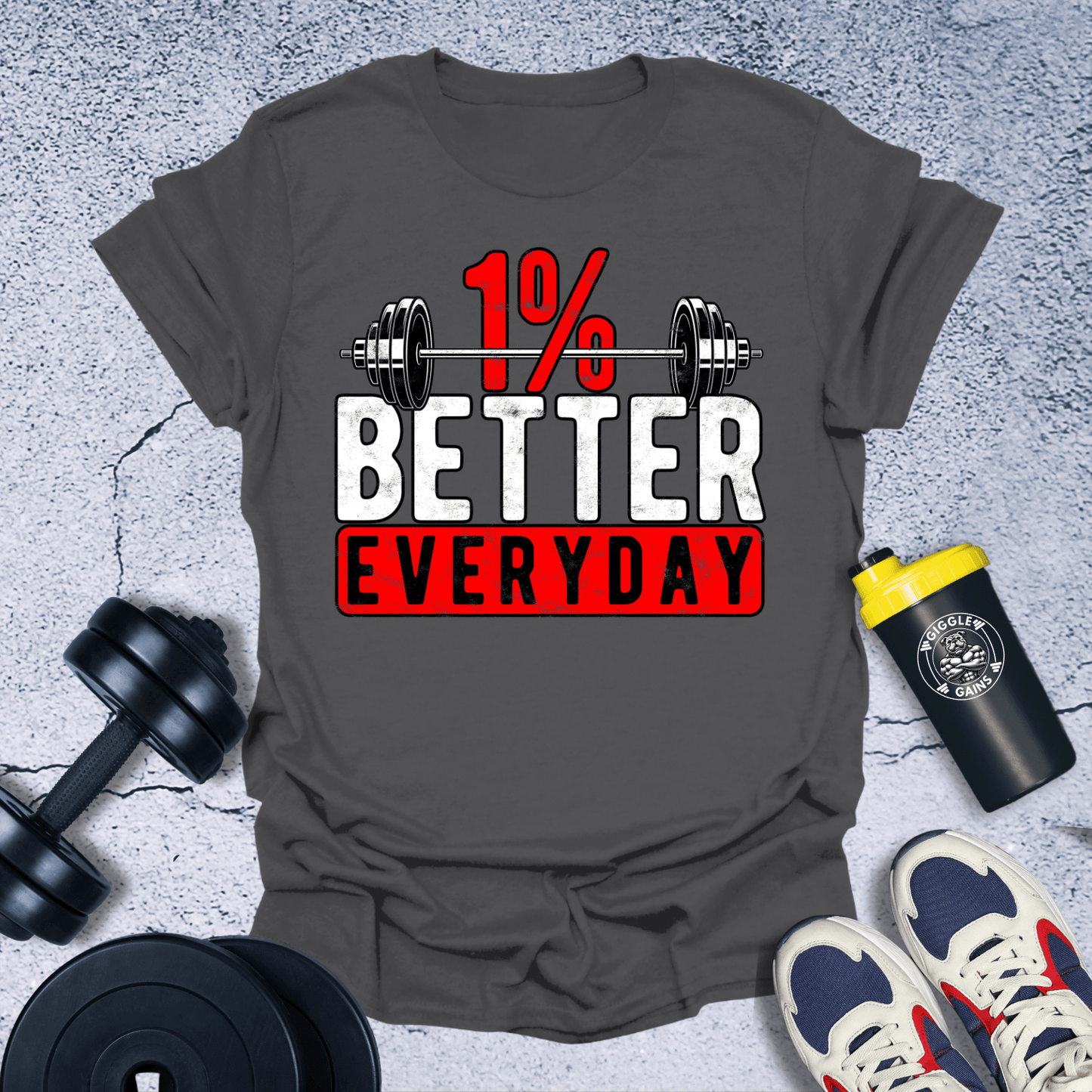 T-Shirt Dark Heather / S 1% Better Everyday T-Shirt