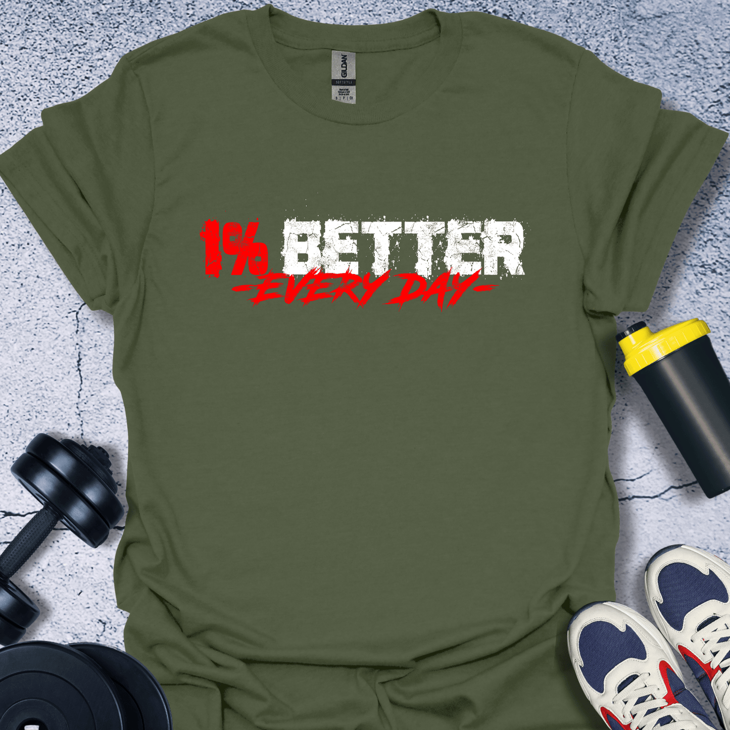 T-Shirt Military Green / S 1% Better Everyday T-Shirt