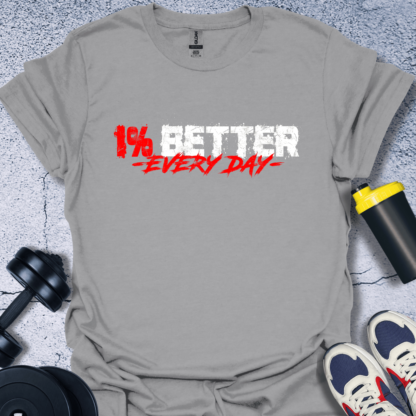 T-Shirt Sport Grey / S 1% Better Everyday T-Shirt