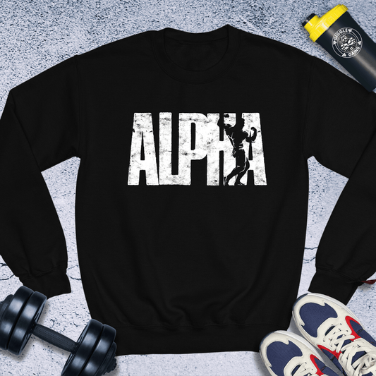 Sweatshirt Black / S Alpha Crewneck