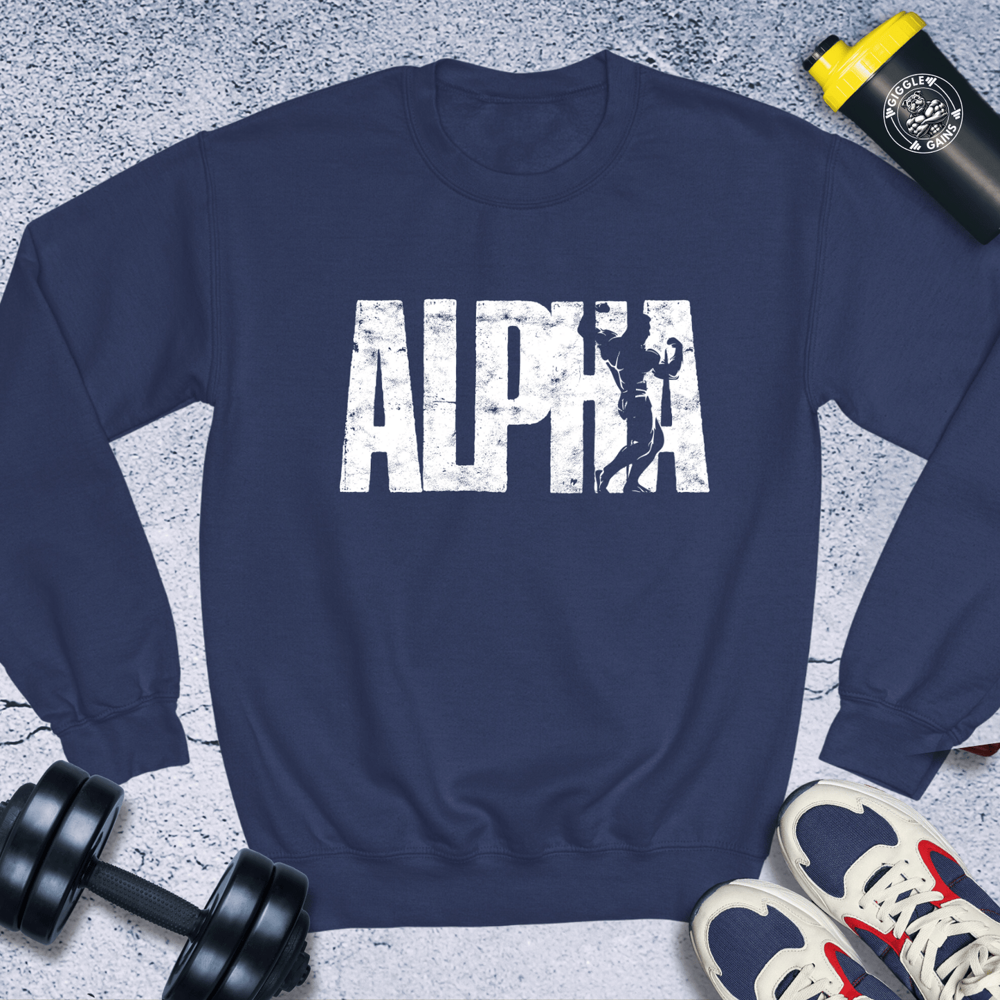 Sweatshirt Navy / S Alpha Crewneck