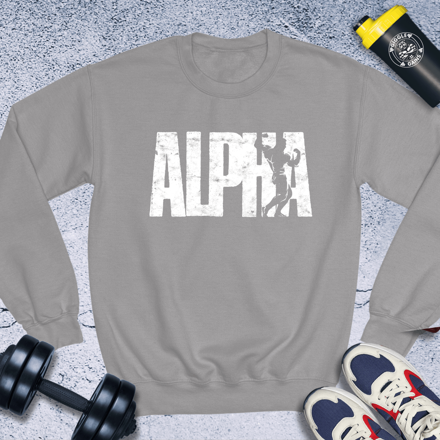 Sweatshirt Sport Grey / S Alpha Crewneck