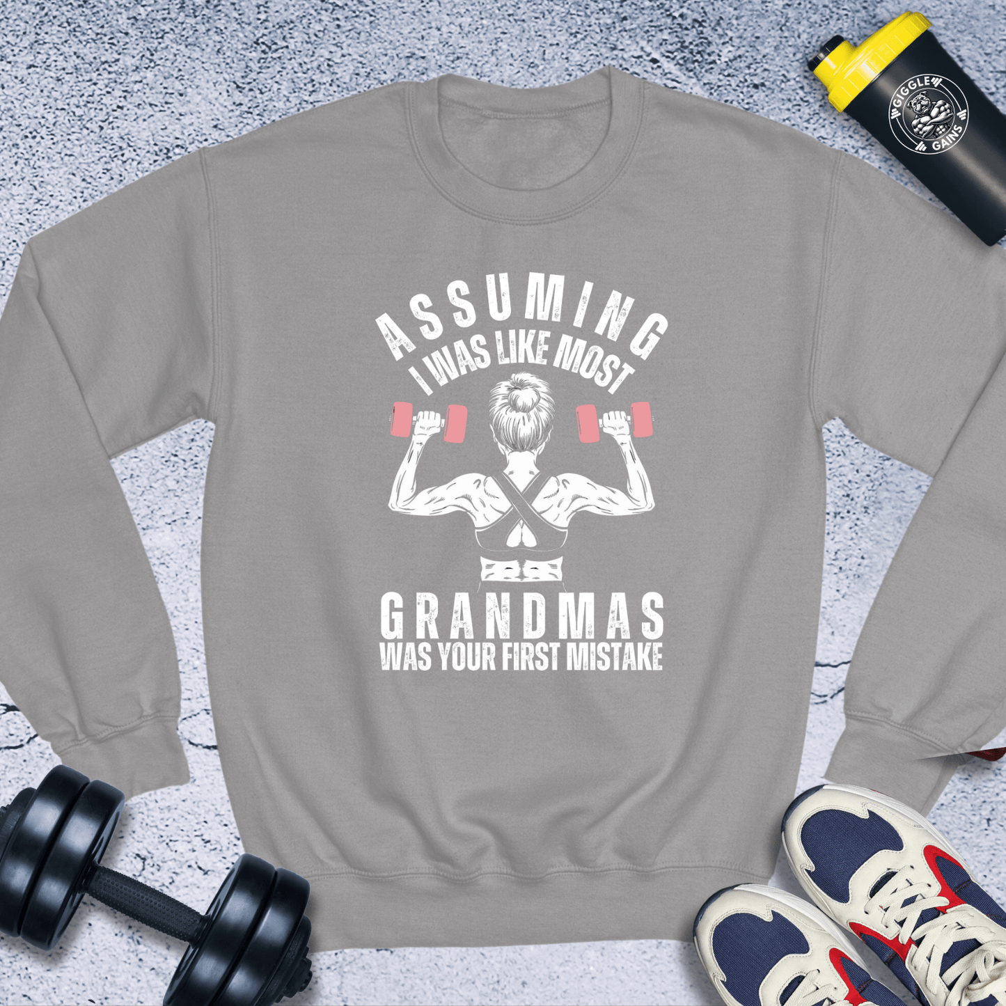 Sweatshirt Sport Grey / S Assuming I Was Like Most Grandmas Crewneck