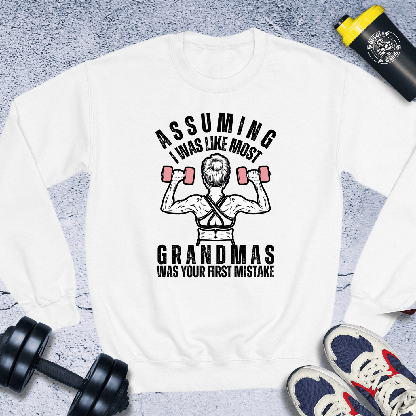 Sweatshirt White / S Assuming I Was Like Most Grandmas Crewneck