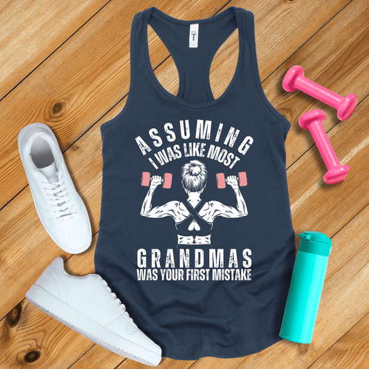 Tank Top Solid Midnight Navy / XS Assuming I was Like Most Grandmas Tank Top