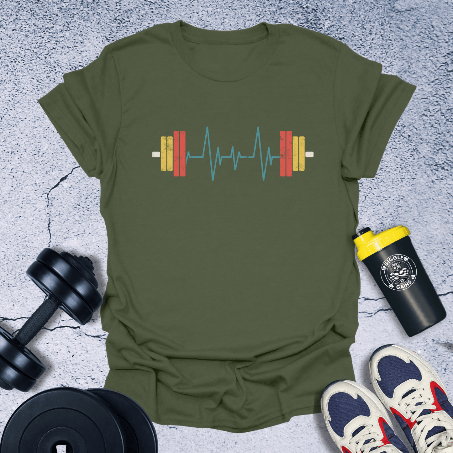 T-Shirt Military Green / S Barbeat T-Shirt