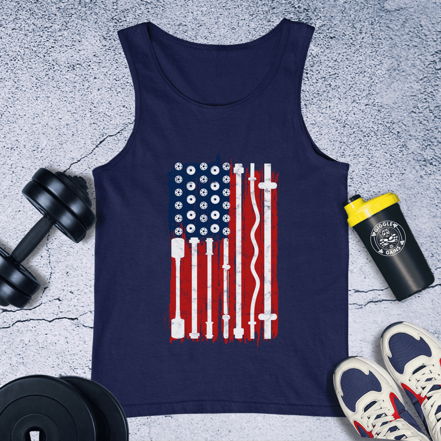 Tank Top Navy / XS Barbell Patriot Tank Top