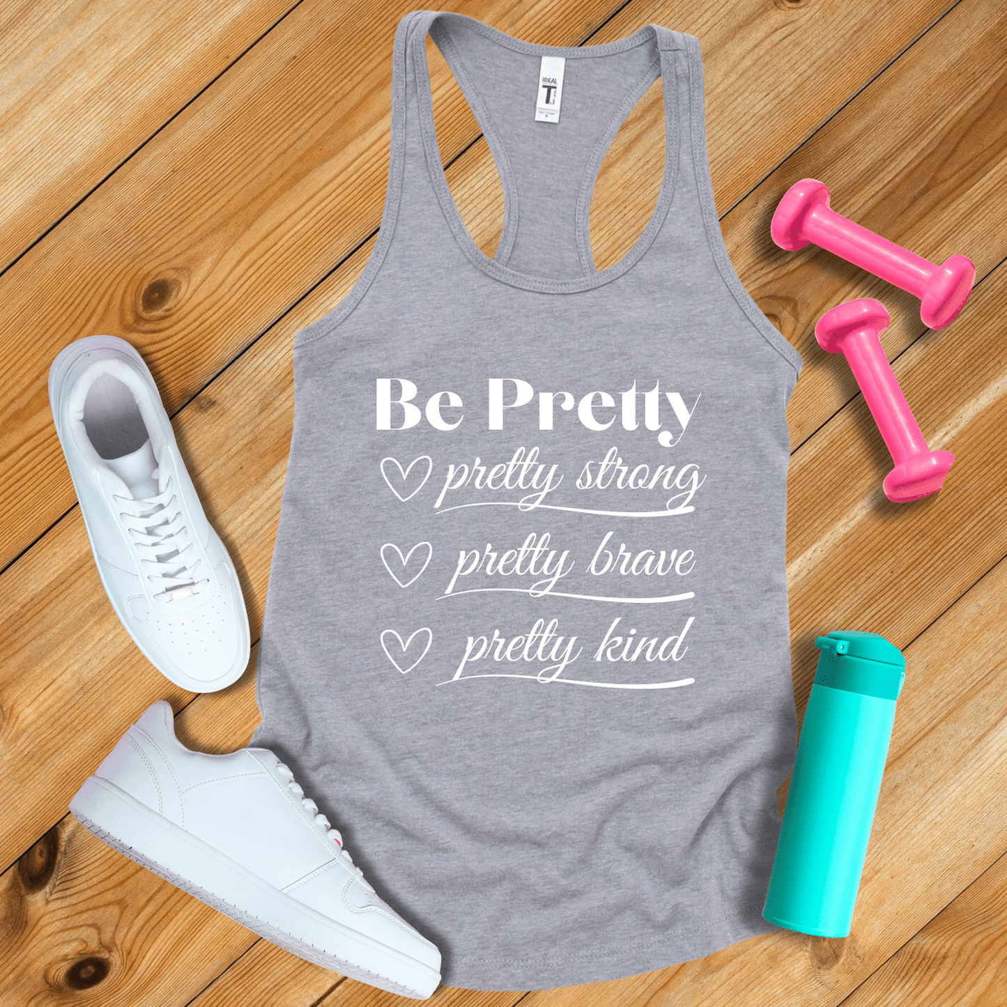 Tank Top Heather Grey / S Be Pretty Tank Top