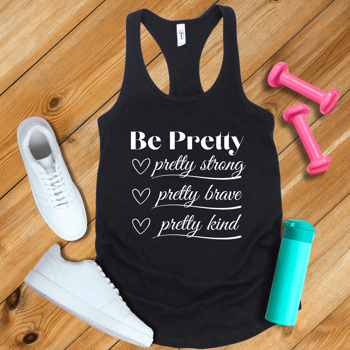 Tank Top Solid Black / XS Be Pretty Tank Top