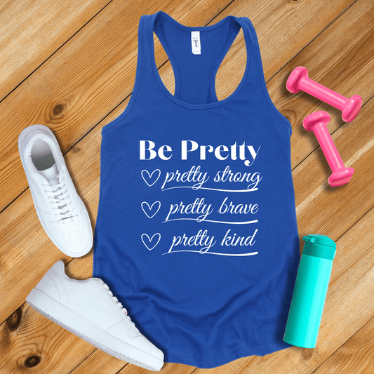 Tank Top Solid Royal / S Be Pretty Tank Top