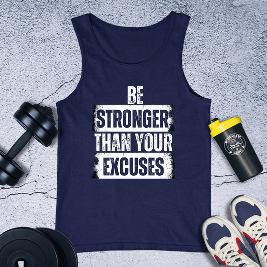 Tank Top Navy / XS Be Stronger Than Your Excuses Tank Top