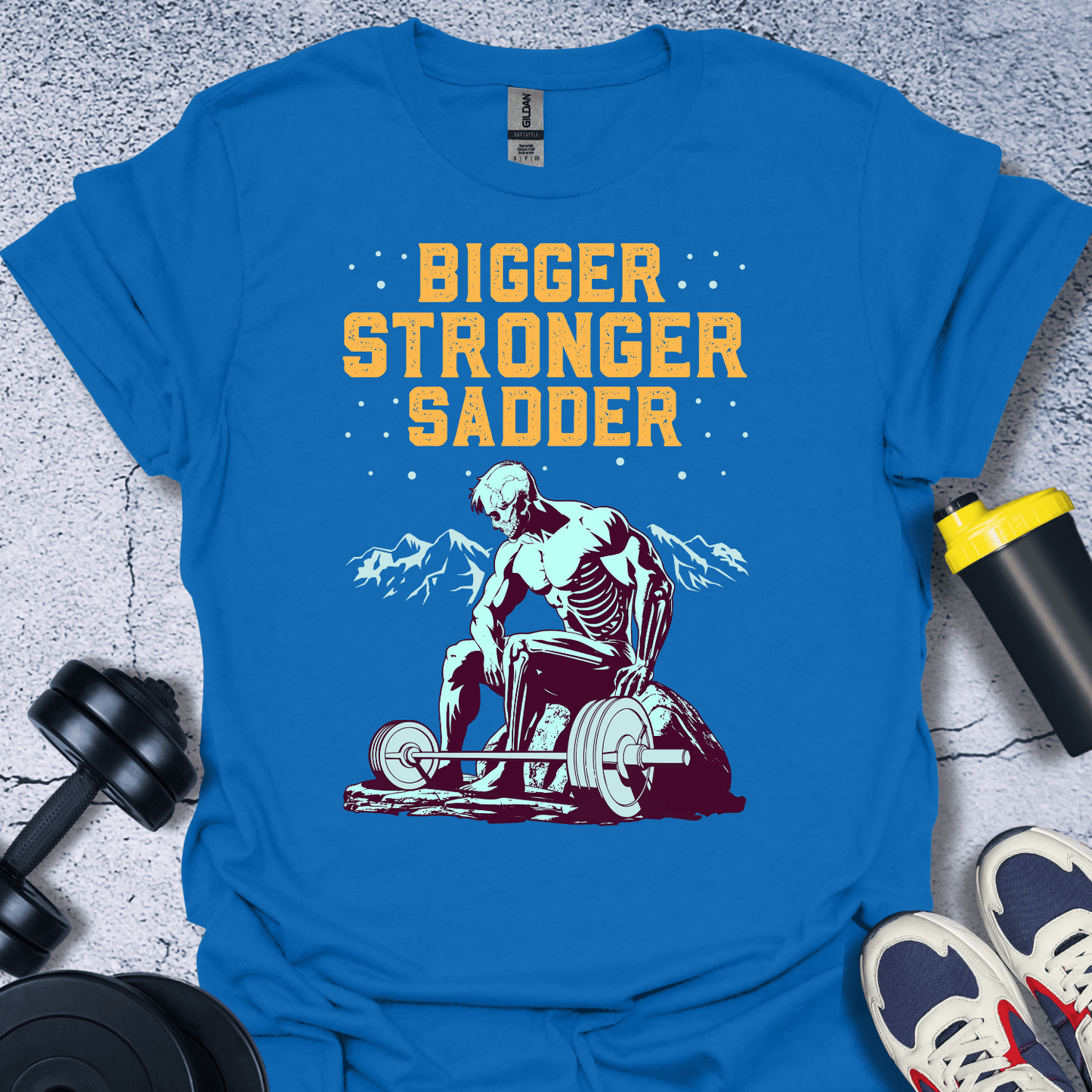 T-Shirt Royal / S Bigger Stronger Sadder T-Shirt