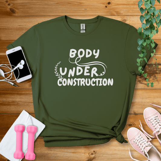 T-Shirt Military Green / S Body Under Construction T-Shirt