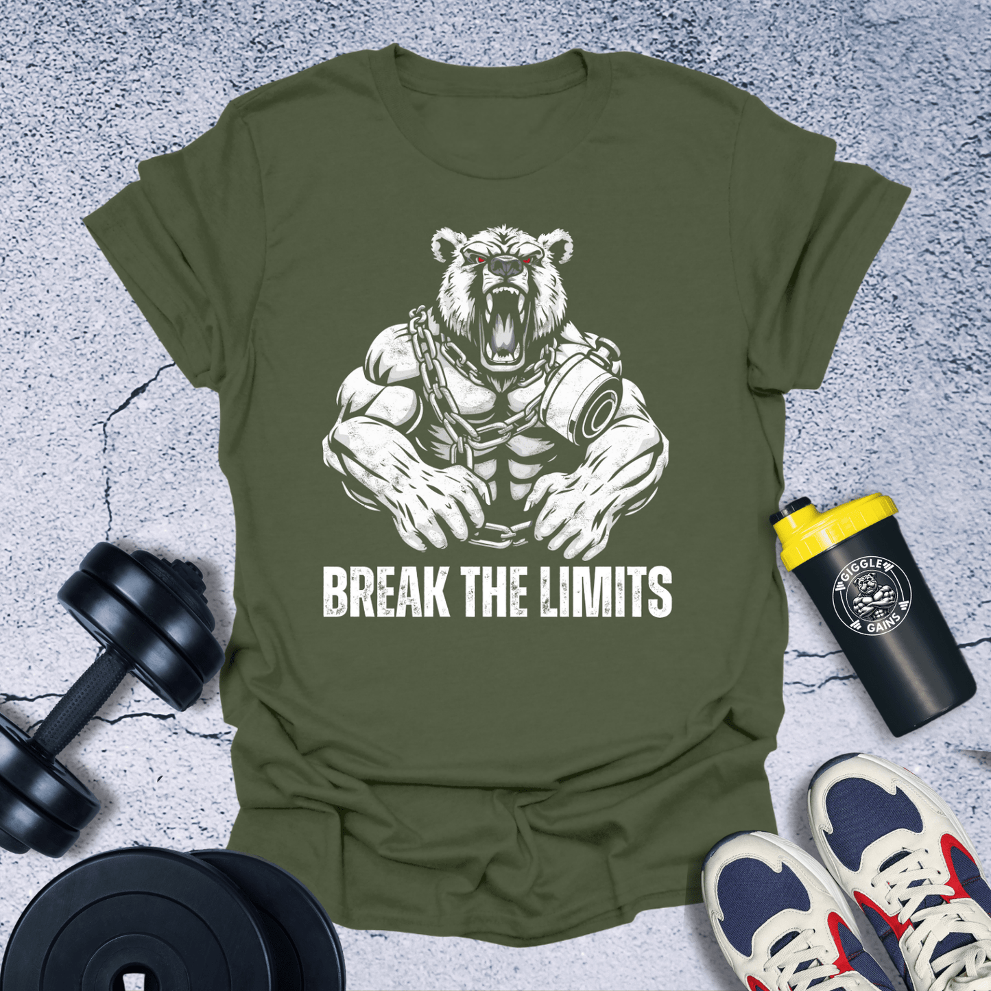 T-Shirt Military Green / S Break The Limits T-Shirt