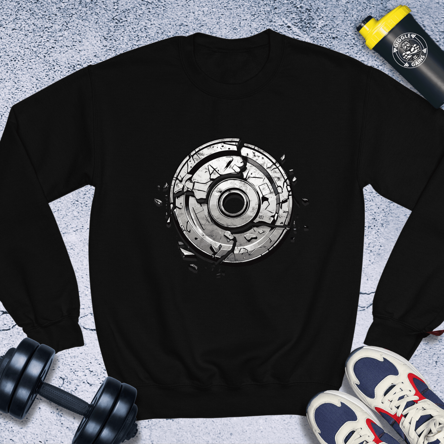 Sweatshirt Black / S Breaking Bumper Plate Crewneck