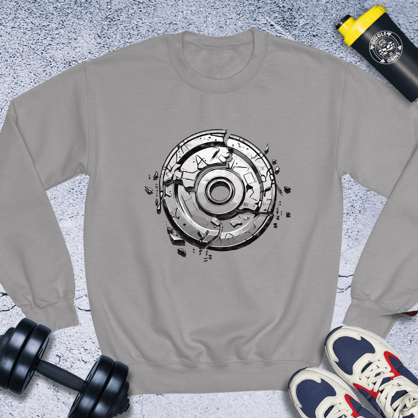 Sweatshirt Sport Grey / S Breaking Bumper Plate Crewneck