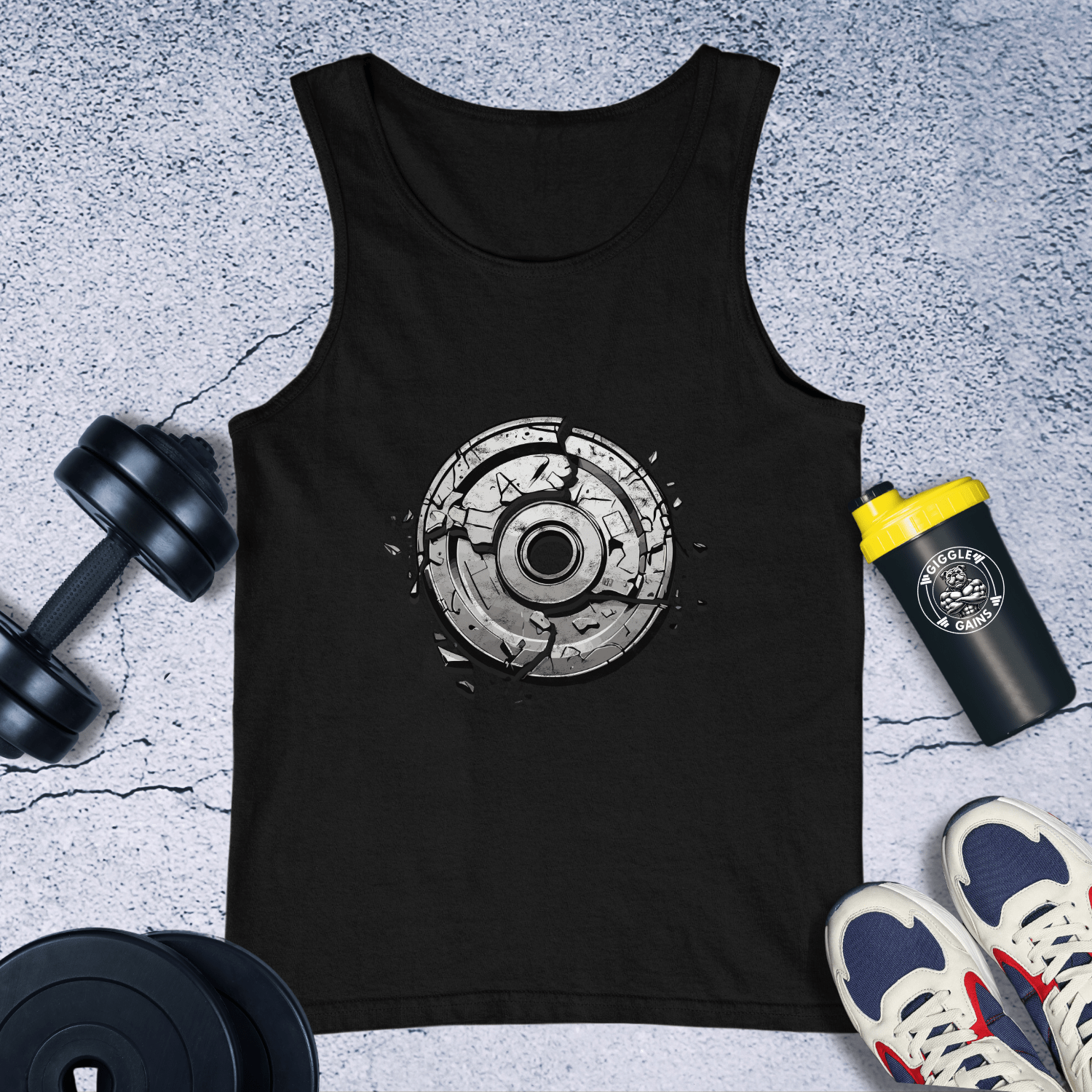 Tank Top Black / XS Breaking Bumper Plate Tank Top