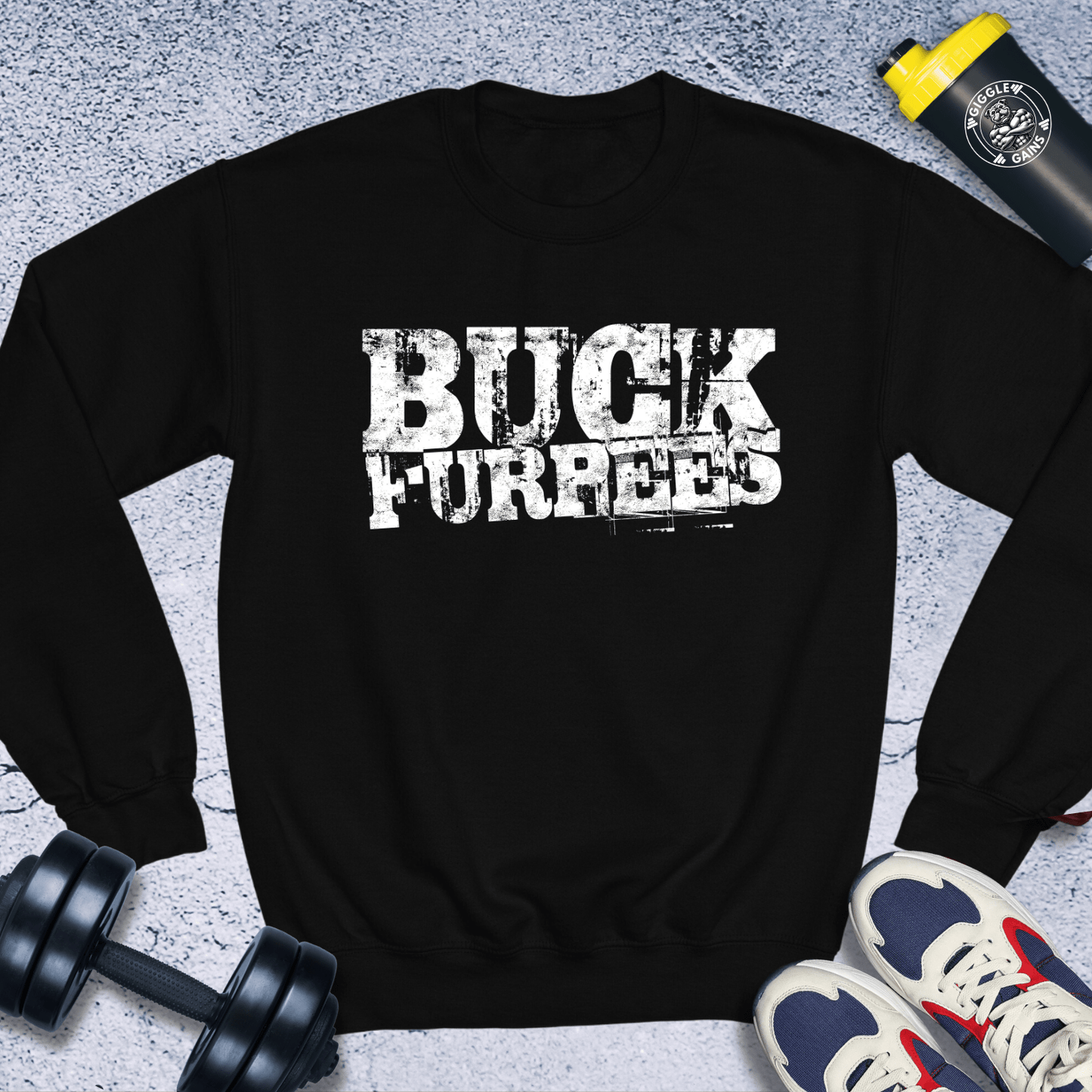 Sweatshirt Black / S Buck Furpees Crewneck