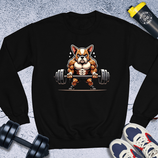 Sweatshirt Black / S Bulldog Lifting Crewneck