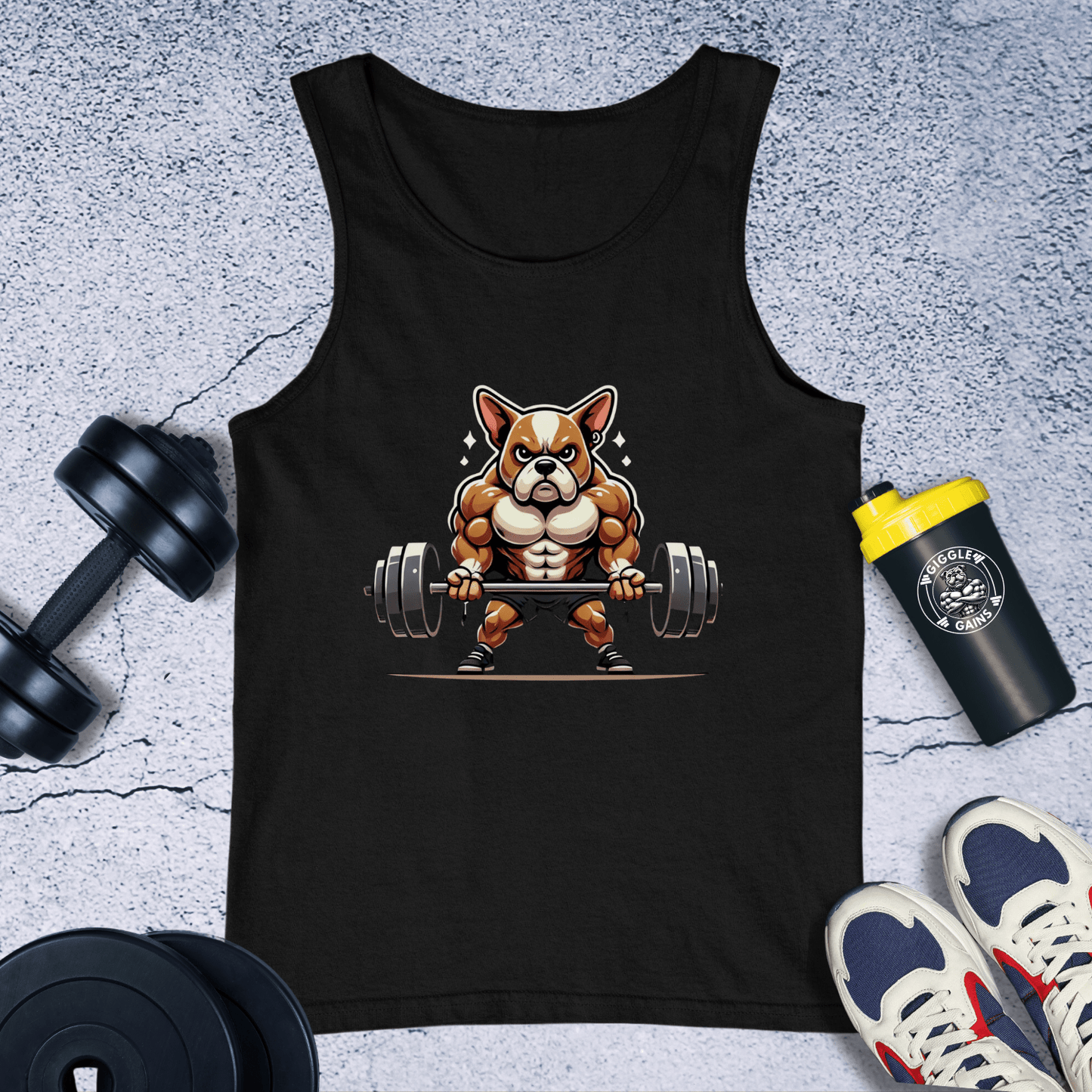 Tank Top Black / XS Bulldog Lifting Tank Top