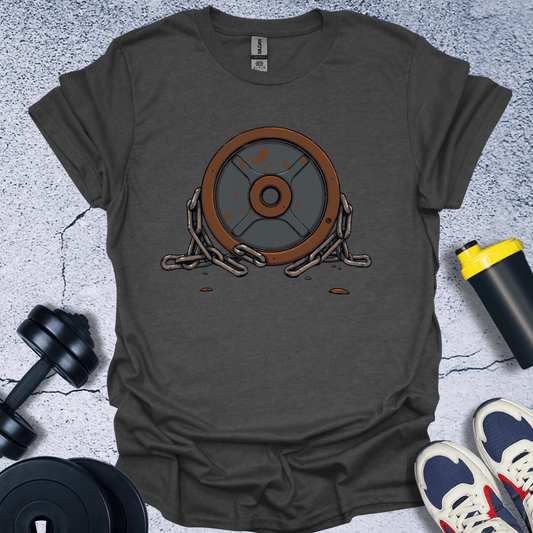 T-Shirt Dark Heather / S Bumper Plate With Chain T-Shirt