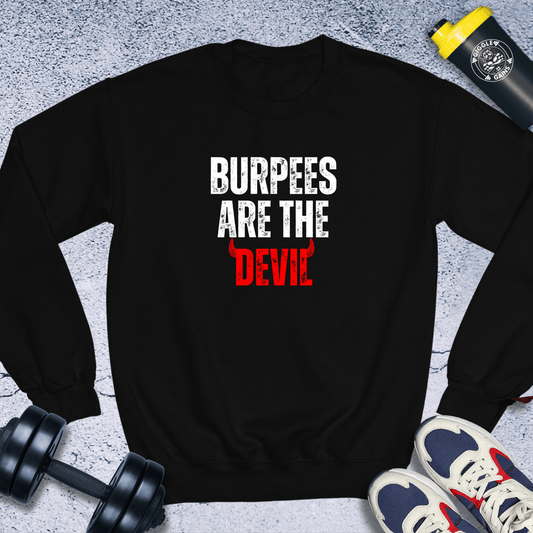 Sweatshirt Black / S Burpees Are The Devil Crewneck