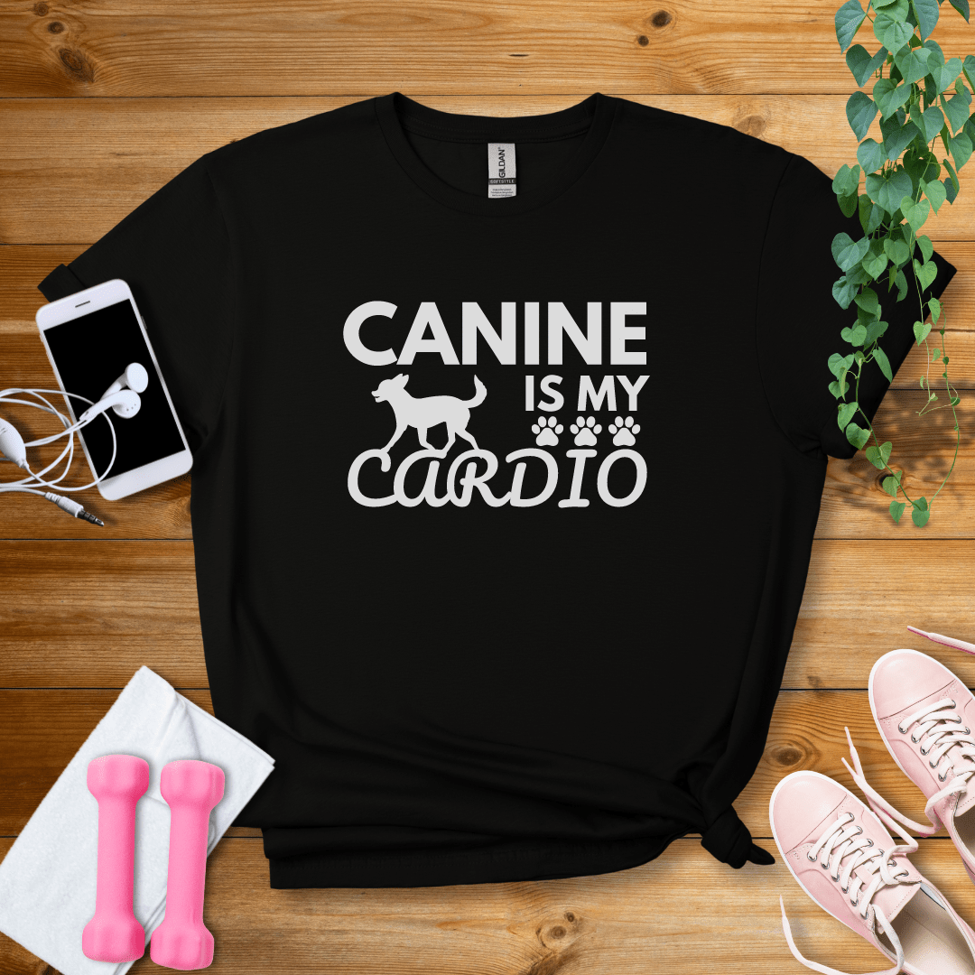 T-Shirt Black / S Canine Is My Cardio T-Shirt