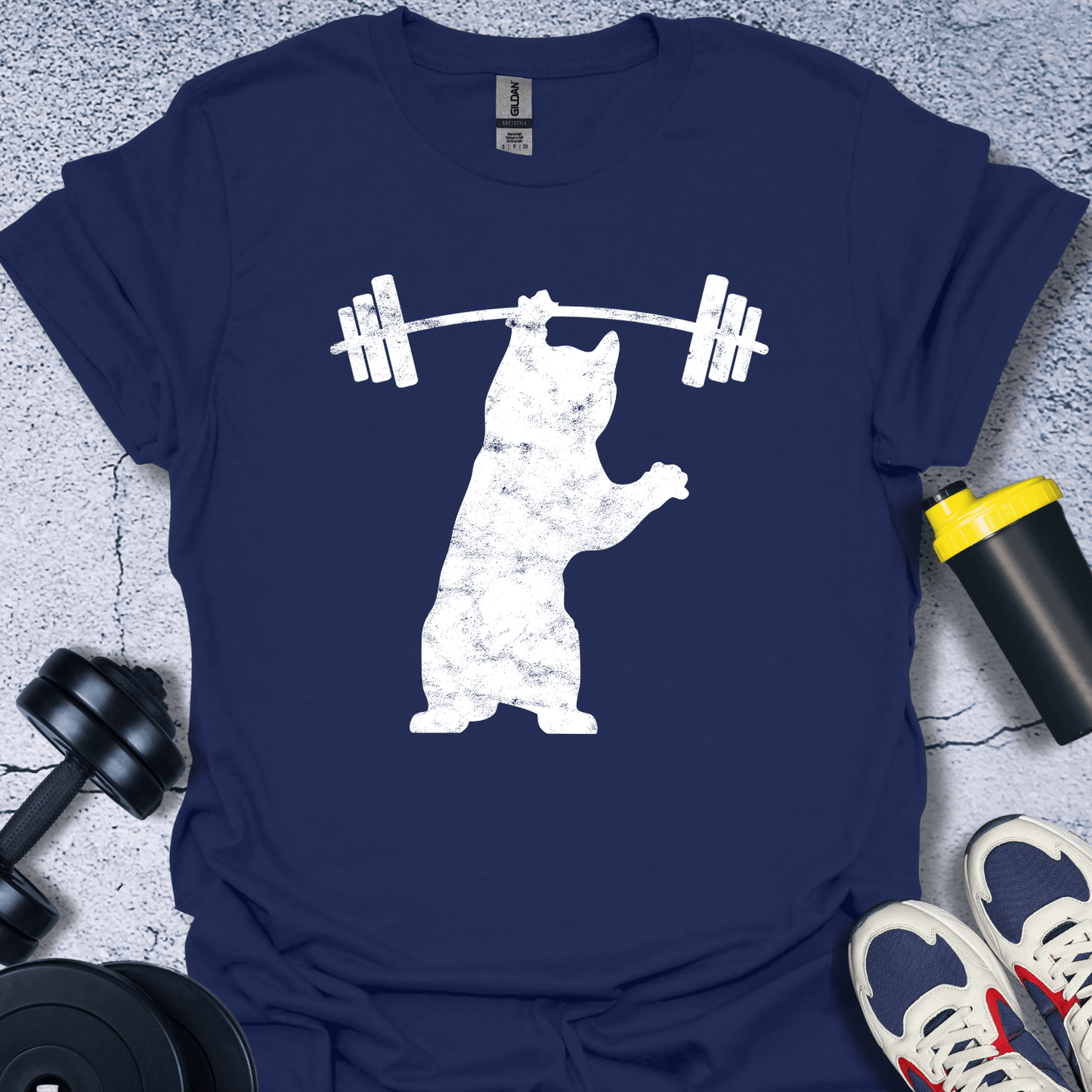 T-Shirt Navy / S Cat Lifting T-Shirt