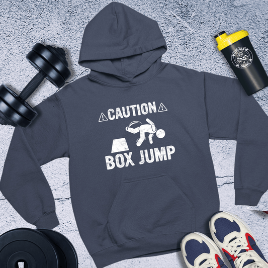 Hoodie Navy / S Caution Box Jump Hoodie