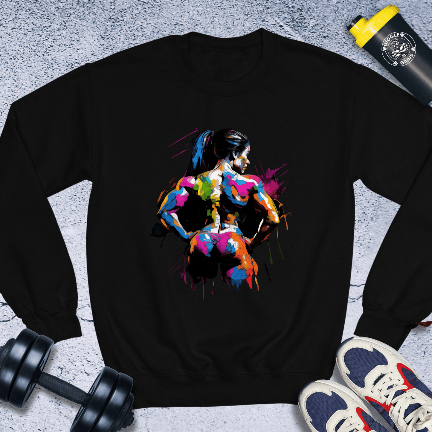 Sweatshirt Black / S Colorful Strength Crewneck