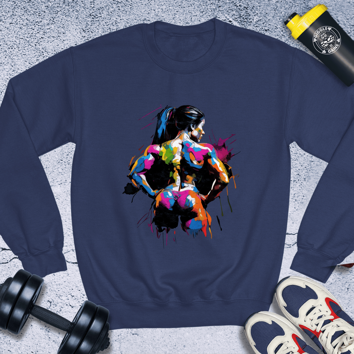 Sweatshirt Navy / S Colorful Strength Crewneck