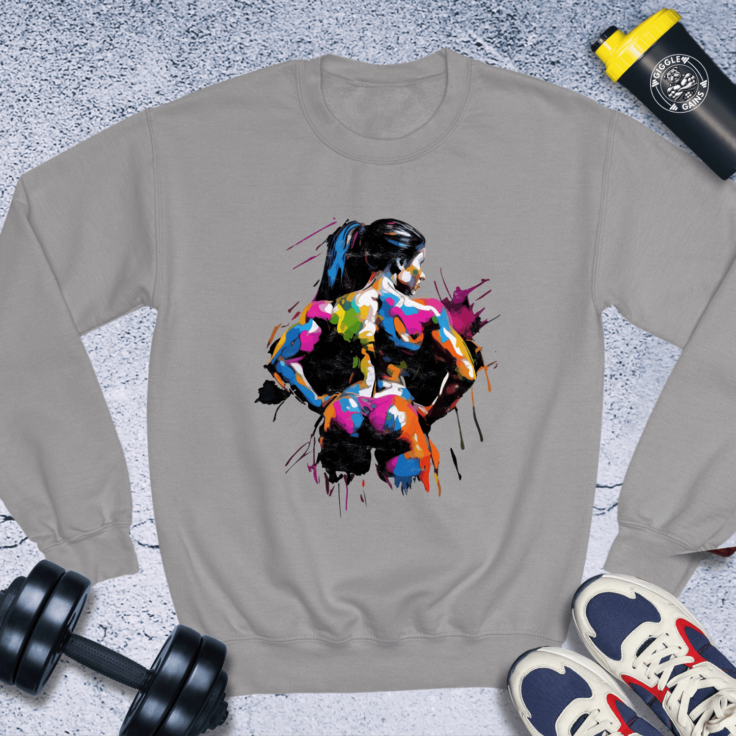 Sweatshirt Sport Grey / S Colorful Strength Crewneck