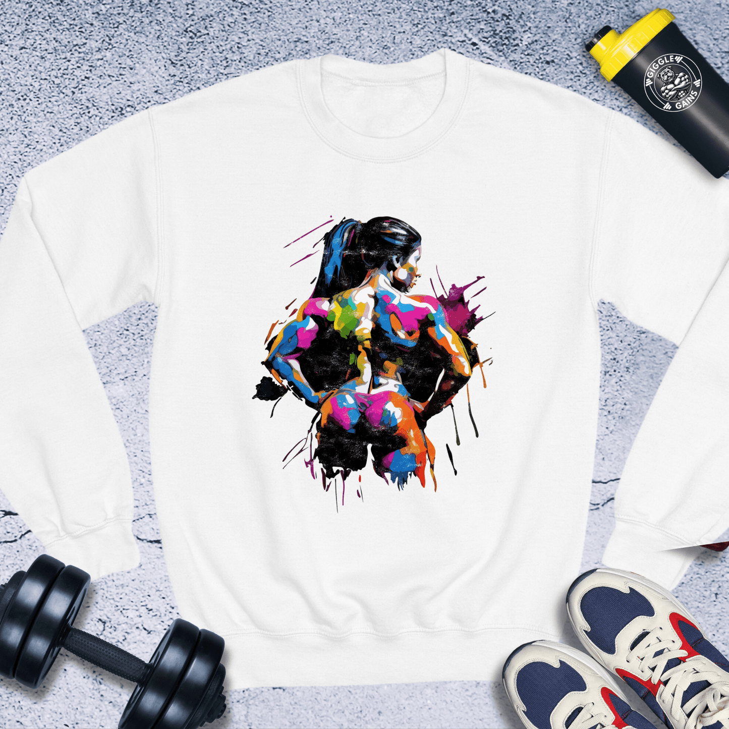 Sweatshirt White / S Colorful Strength Crewneck