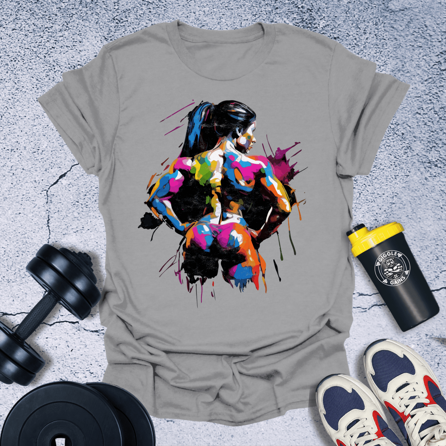 T-Shirt Sport Grey / S Colorful Strength T-Shirt