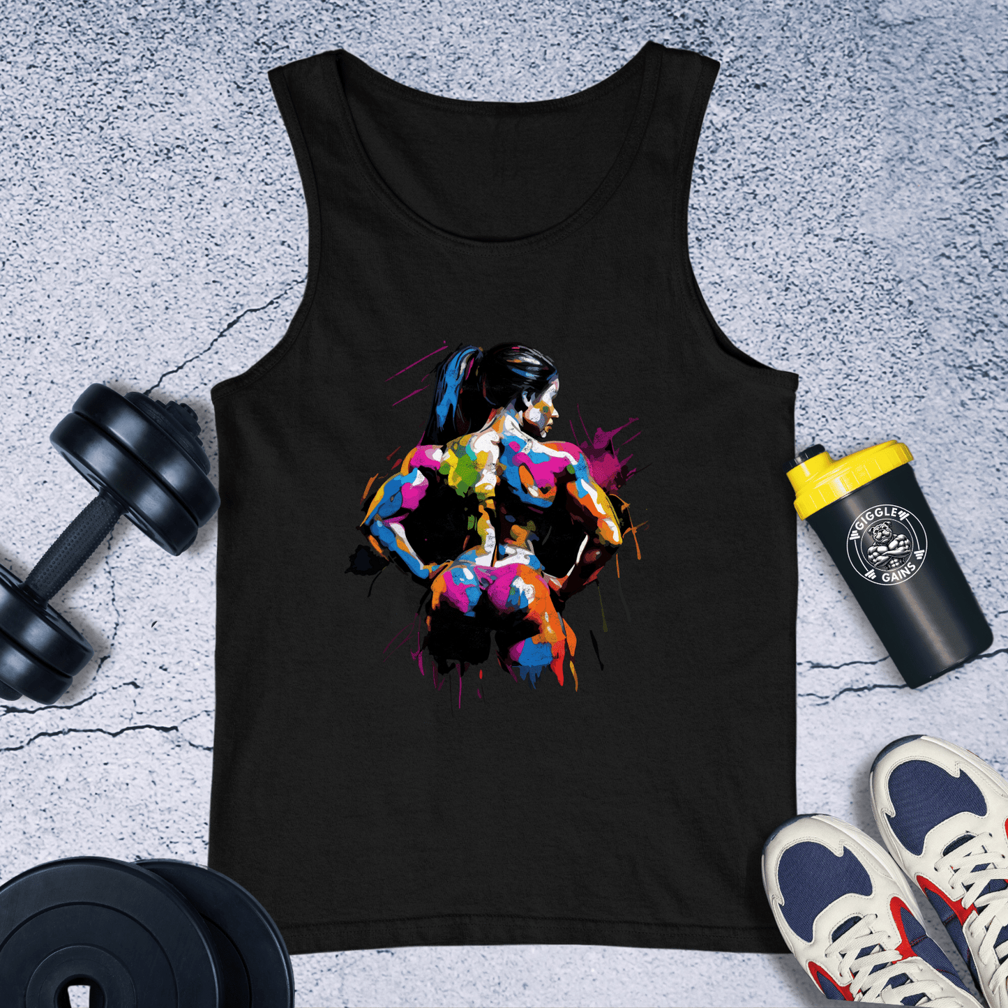 Tank Top Black / XS Colorful Strength Tank Top