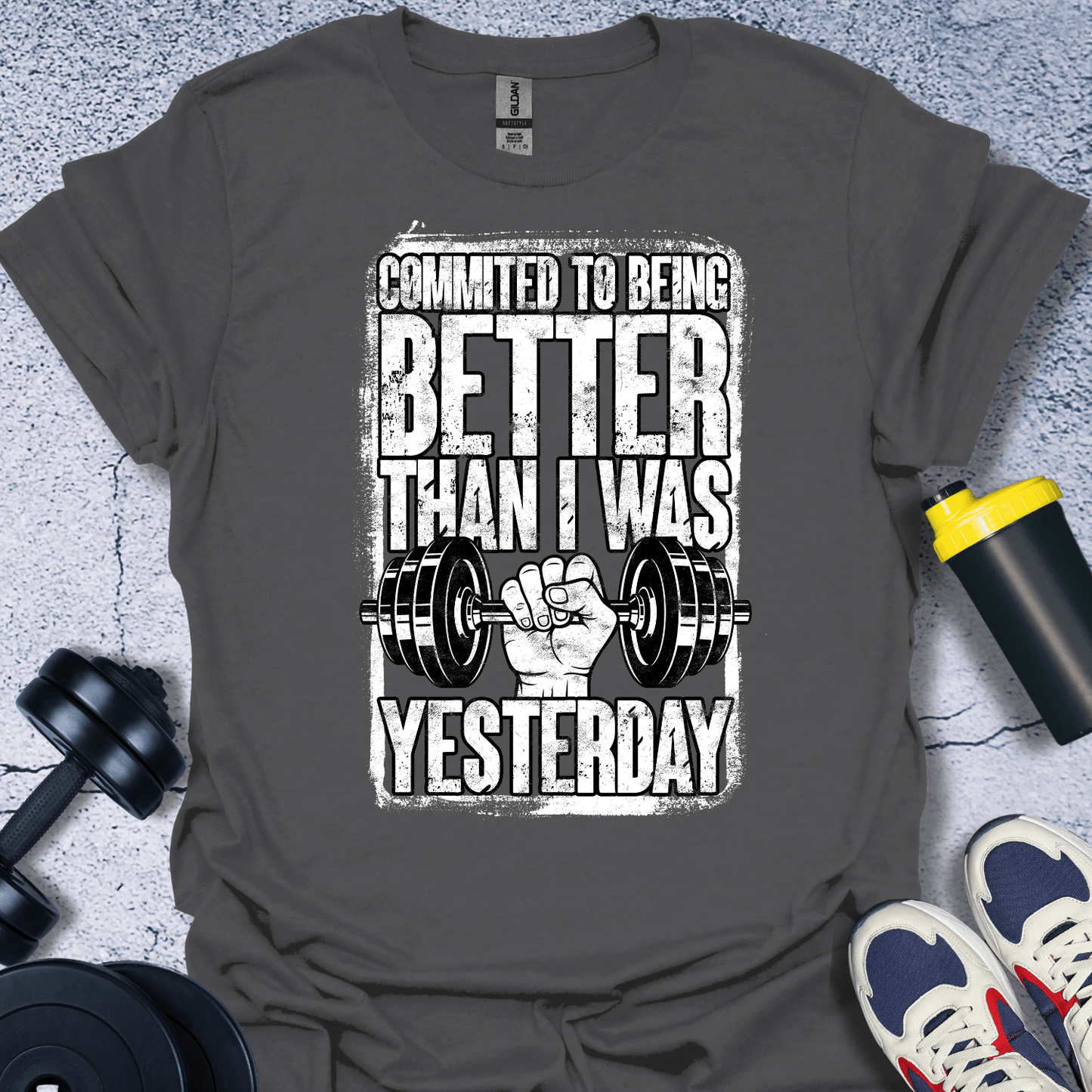 T-Shirt Charcoal / S Committed To Being Better T-Shirt