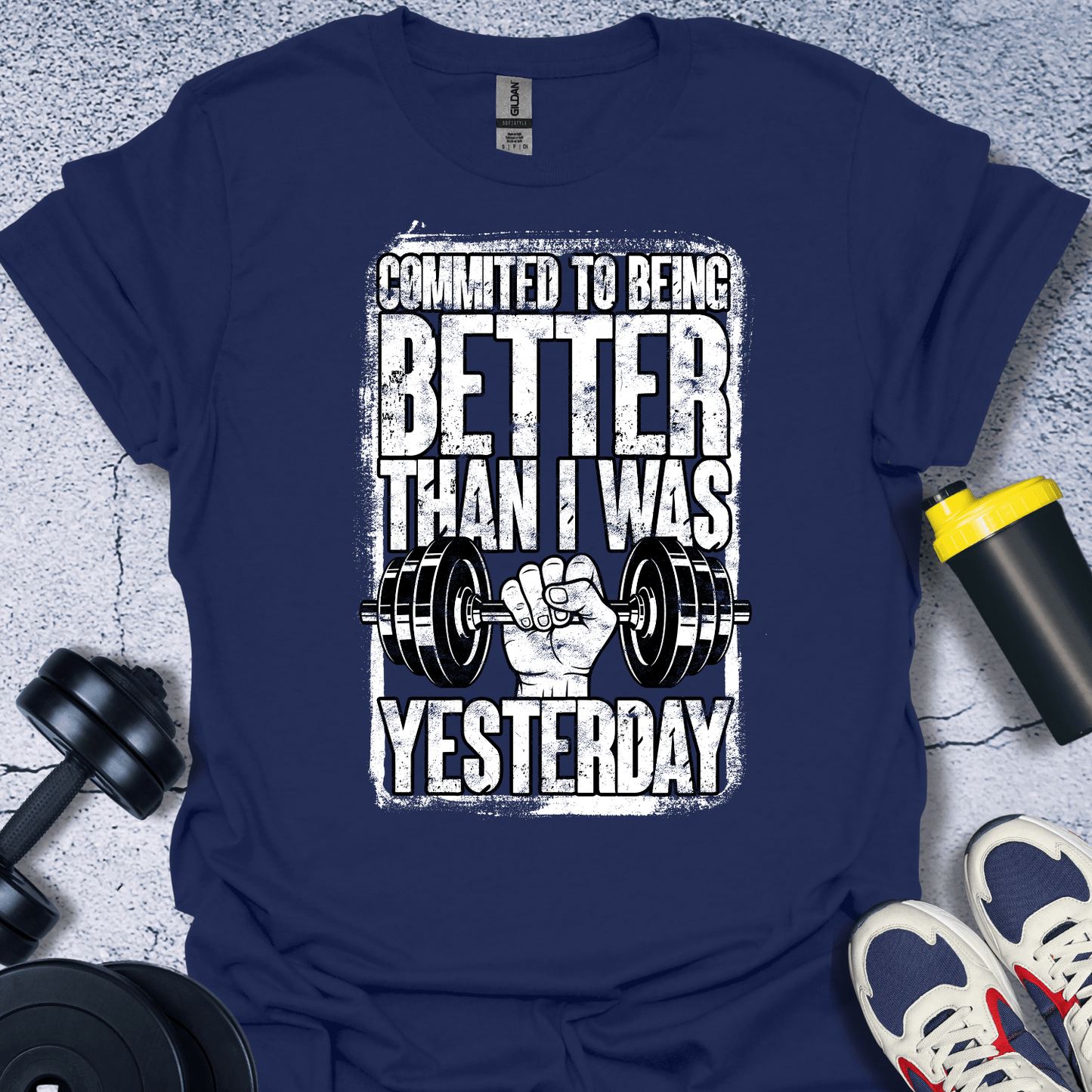 T-Shirt Navy / S Committed To Being Better T-Shirt