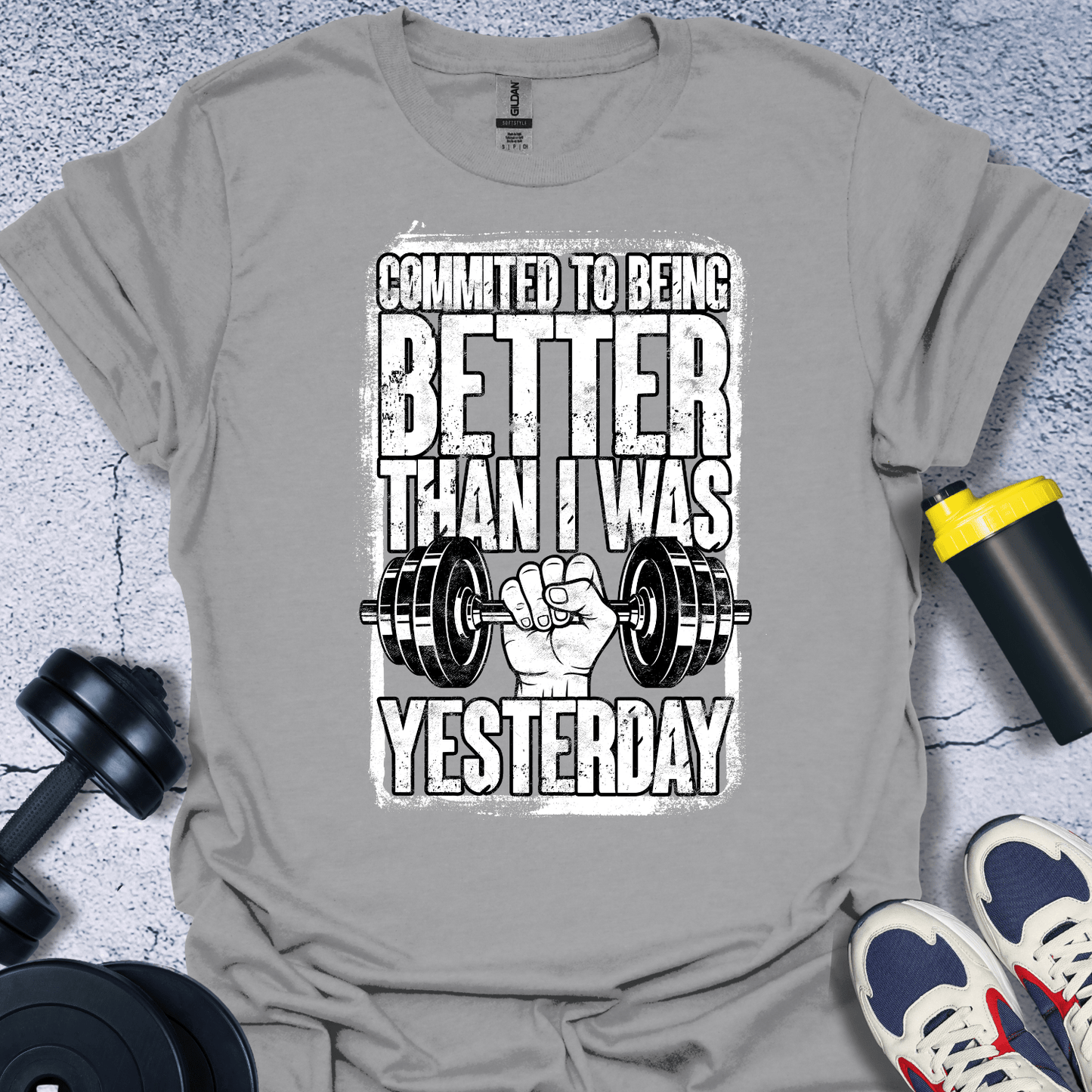 T-Shirt Sport Grey / S Committed To Being Better T-Shirt