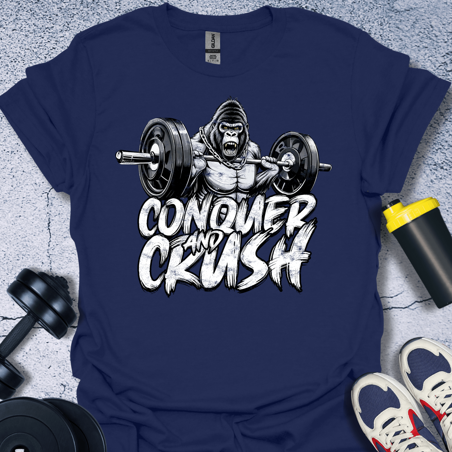 T-Shirt Navy / S Conquer And Crush T-Shirt