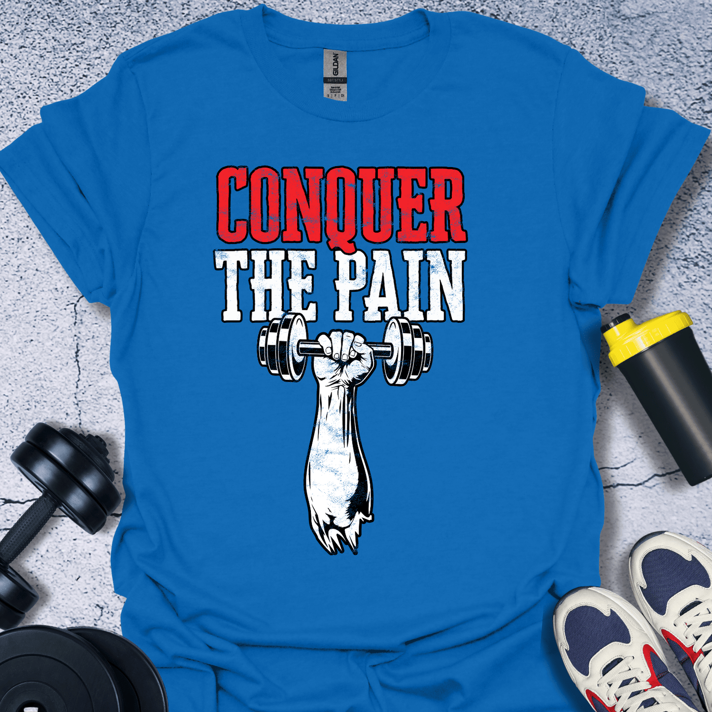 T-Shirt Royal / S Conquer The Pain T-Shirt