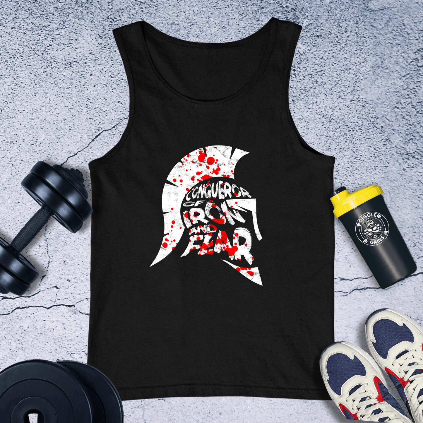 Tank Top Black / XS Conqueror of Iron and Bar Tank Top