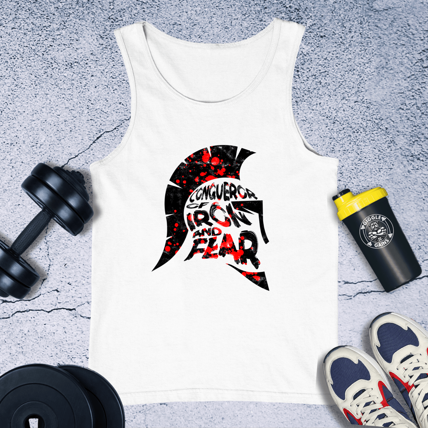 Tank Top White / XS Conqueror of Iron and Bar Tank Top