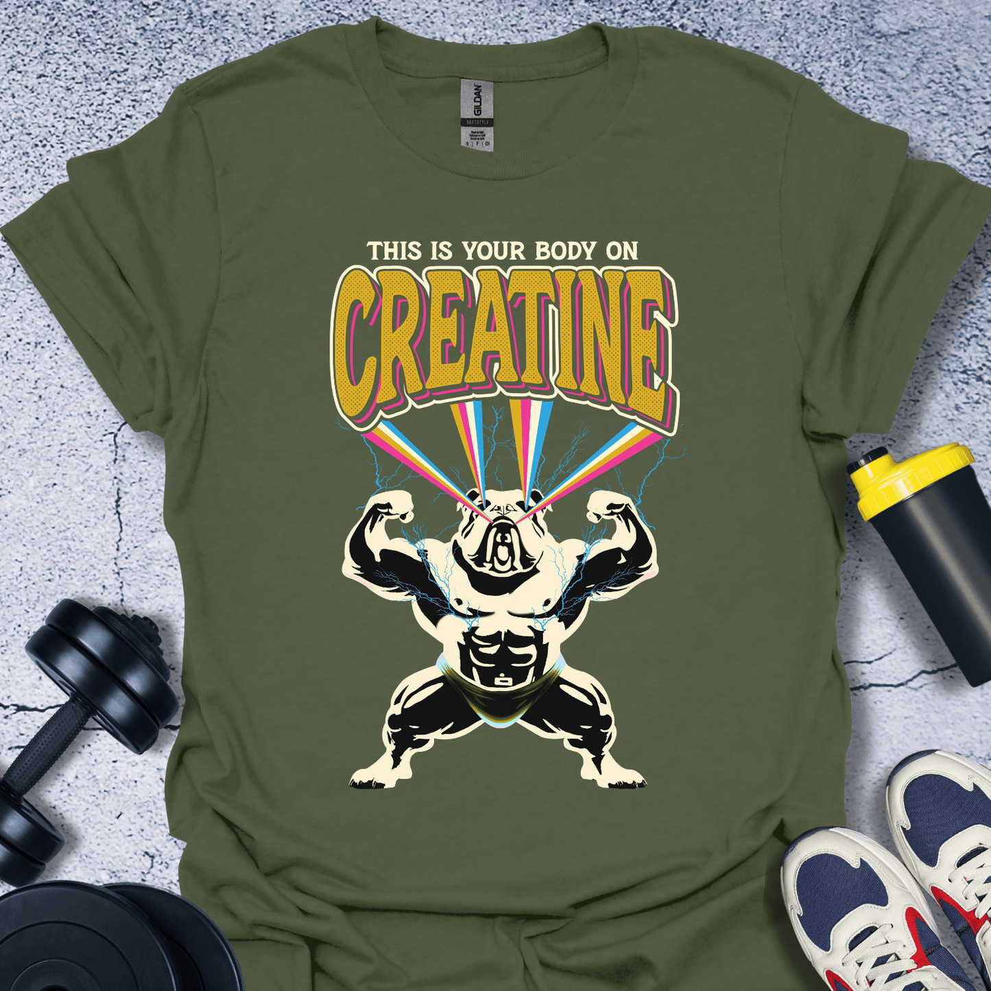 T-Shirt Military Green / S Creatine T-Shirt