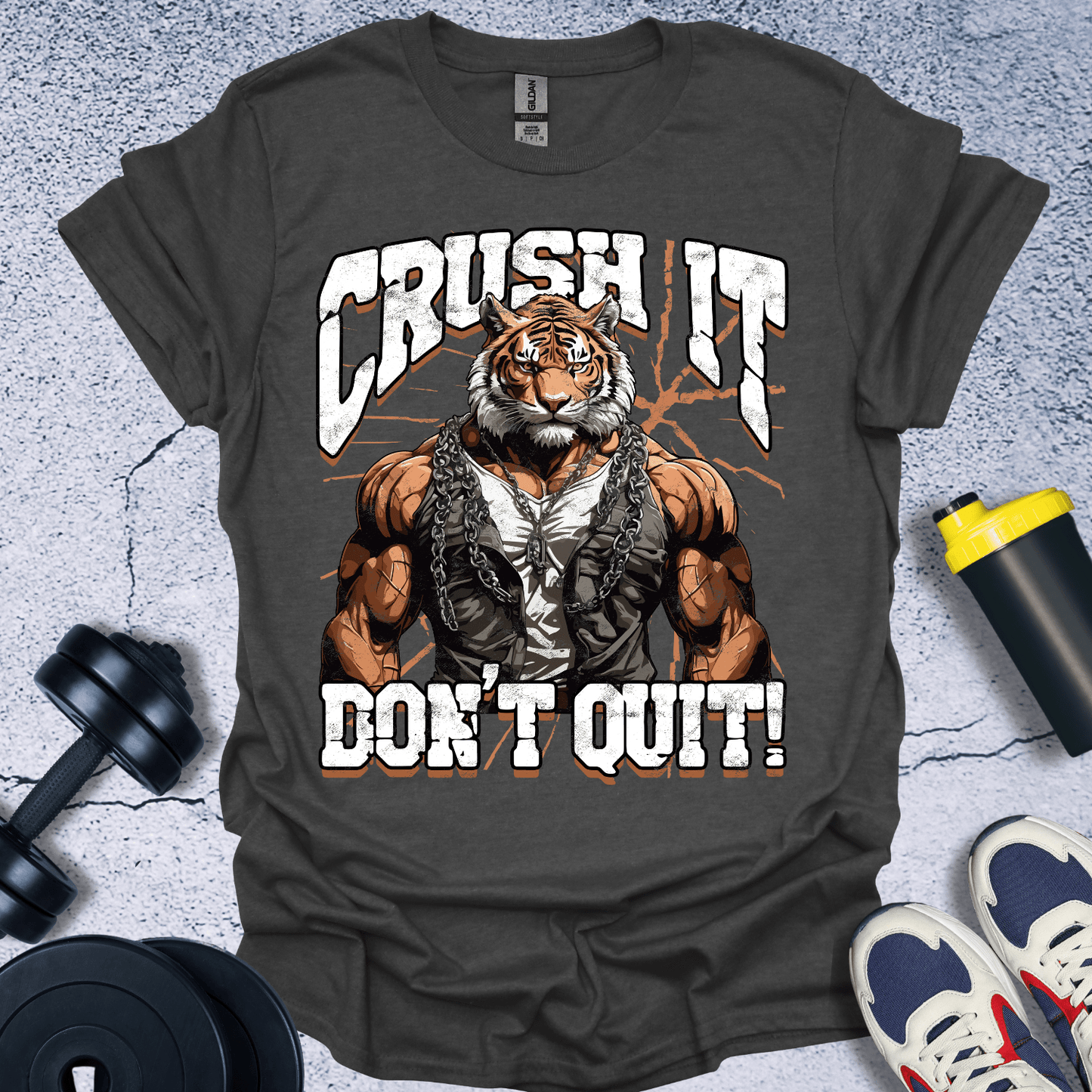 T-Shirt Dark Heather / S Crush It Don't Quit T-Shirt