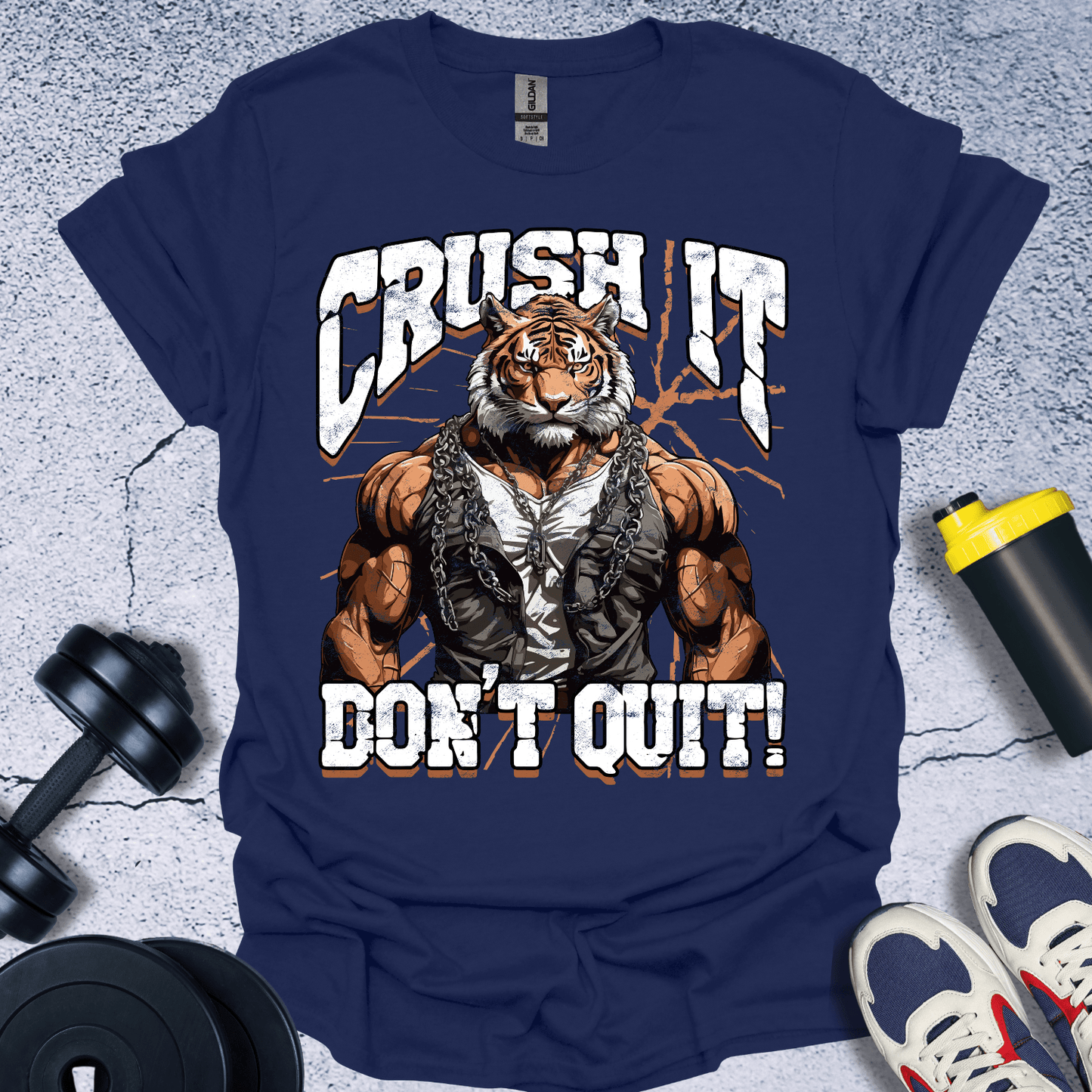 T-Shirt Navy / S Crush It Don't Quit T-Shirt