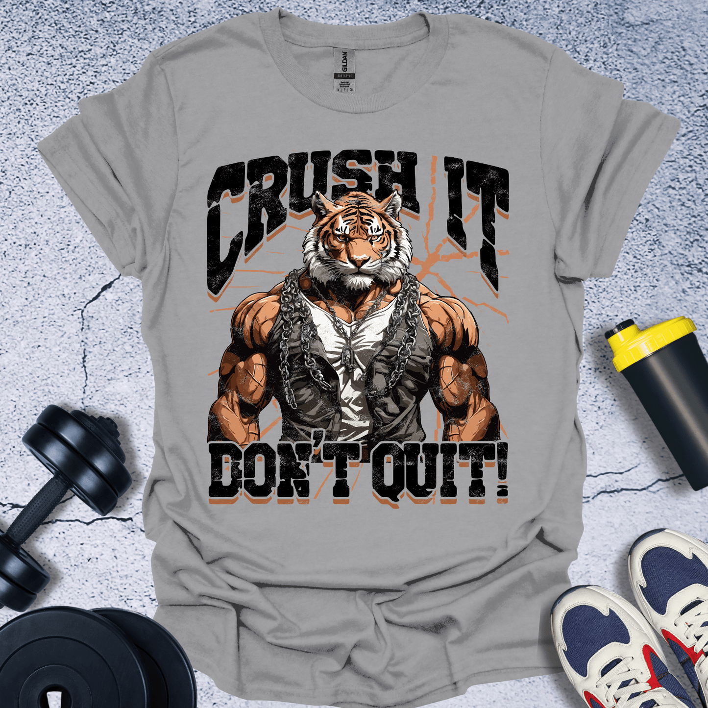 T-Shirt Sport Grey / S Crush It Don't Quit T-Shirt